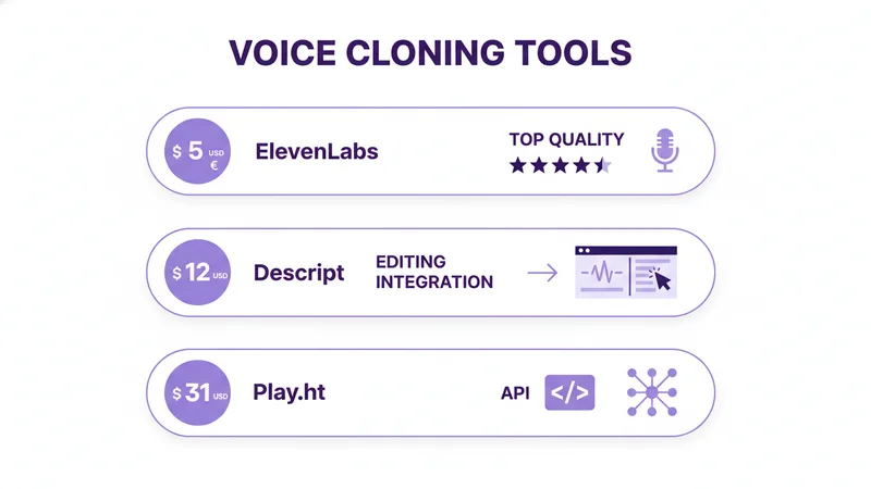 AI音声クローンツール比較