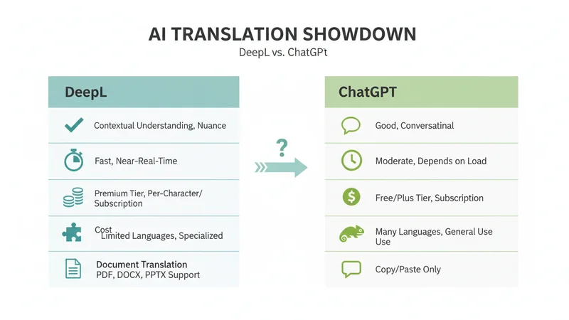 DeepL vs ChatGPT 翻訳比較