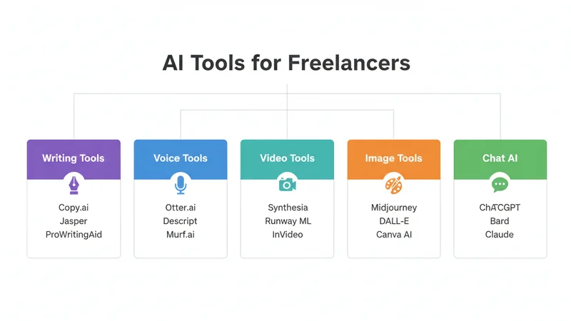 フリーランス向けAIツールカテゴリ別一覧