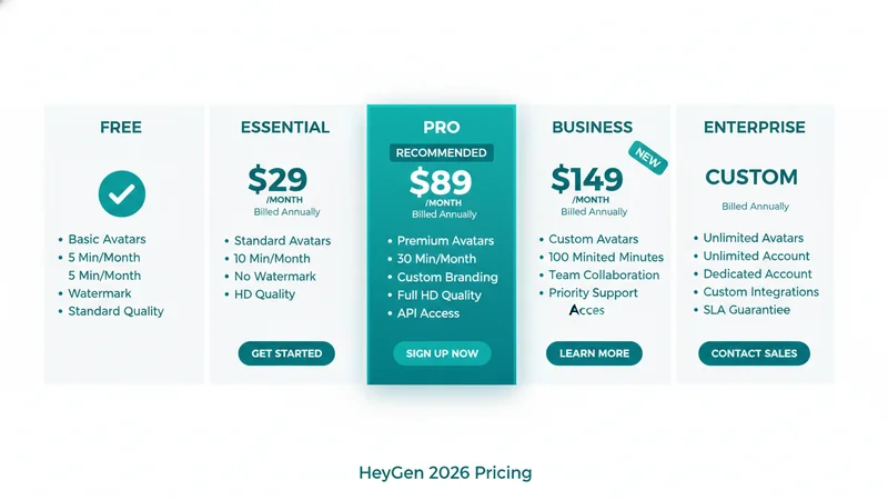 HeyGen 2026年料金プラン一覧