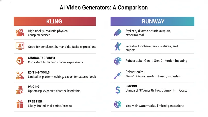 Kling vs Runway 比較