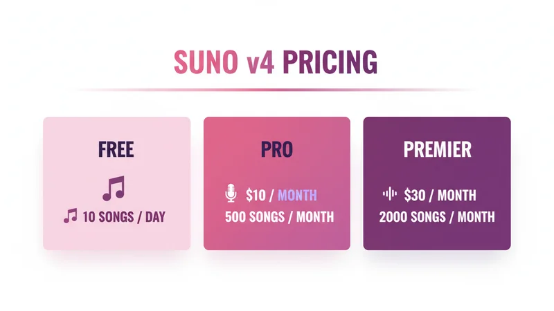 Suno v4 料金プラン