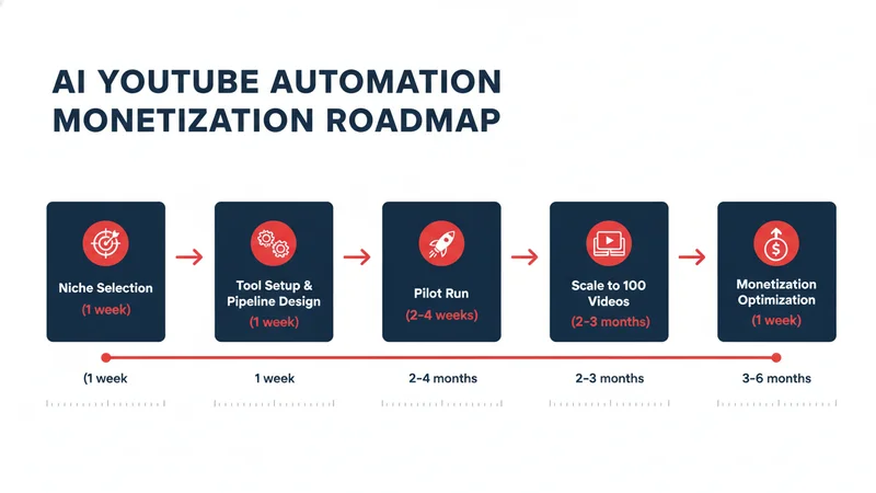 AI YouTubeチャンネル自動化 収益化ロードマップ5ステップ