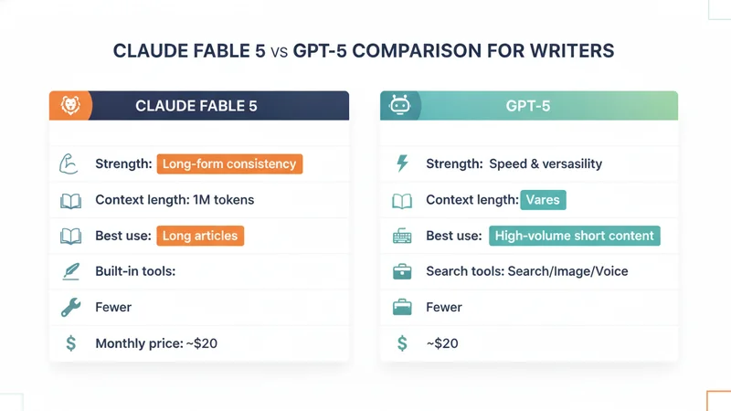 Claude Fable 5 vs GPT-5 比較
