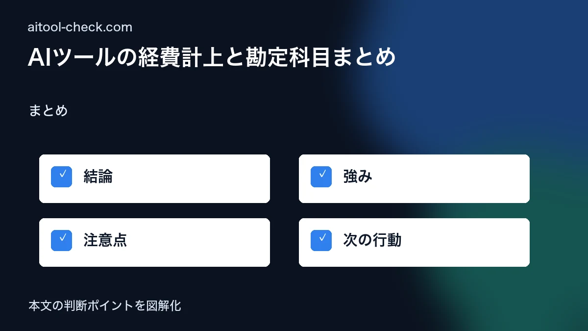 【2026年】AIツールの経費計上と勘定科目まとめ｜個人事業主・フリーランスの確定申告 まとめ 図解