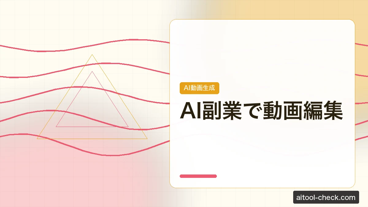 AI副業で動画編集｜月収の始め方とおすすめツール