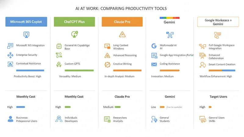 Microsoft 365 Copilot と代替AIツールの比較