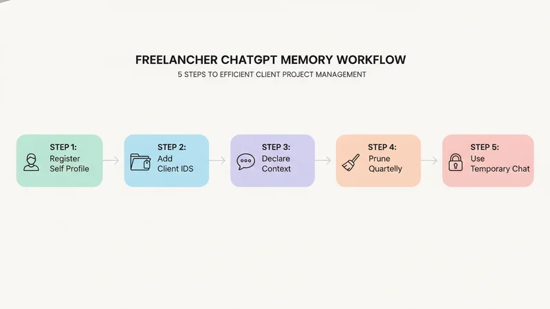 ChatGPT Memory フリーランス活用 5ステップ ワークフロー