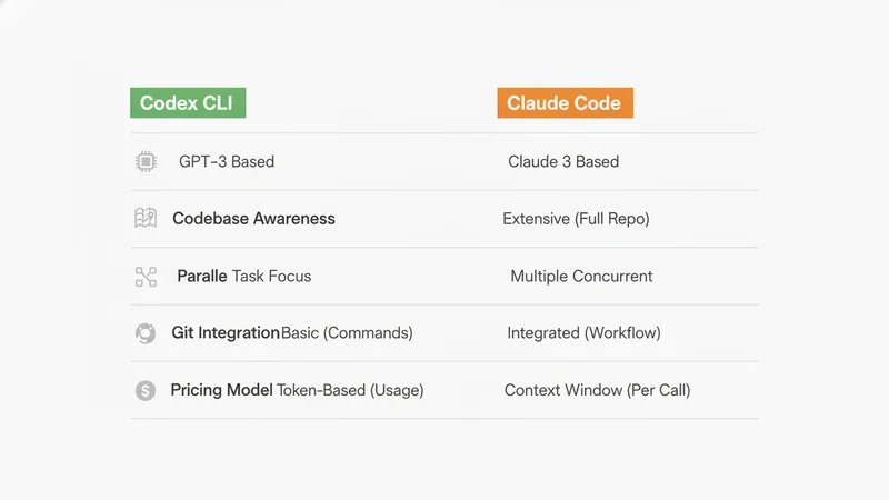 OpenAI Codex CLI vs Claude Code 機能比較